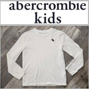 abercrombie kids White Long-sleeve Tshirt Boys size 9/10
